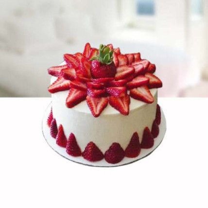 Strawberry Shower Cake