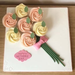 Rose Bunch Cup Cakes