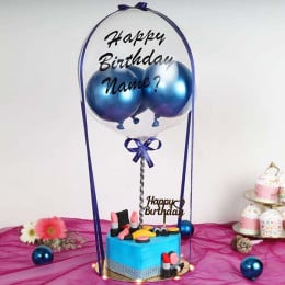 Cosmetics Wrap Balloon Cake