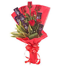 Roses and Dairy Milk Bunch