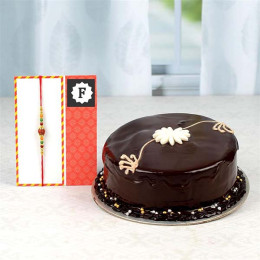 Rakhi 'N' Dark Chocolate Cake Combo