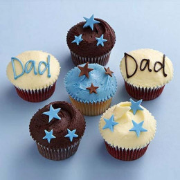 Twinkling Stars Cupcakes For Dad