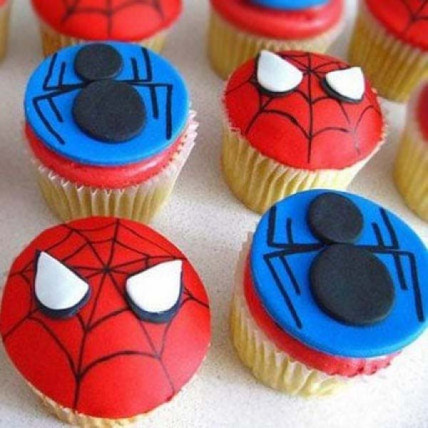 Meet The Spiderman Cupcakes