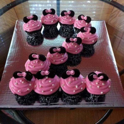 Cute Minnie Mouse Cupcakes