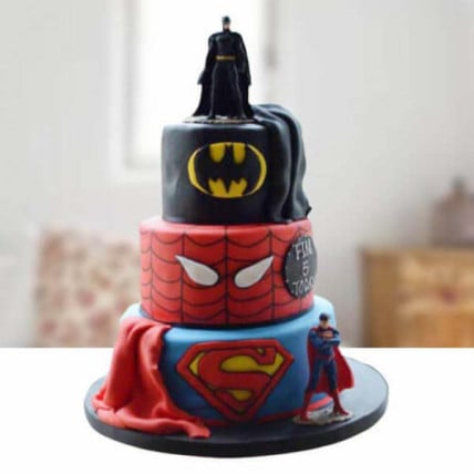 Superhero Fondant Cake