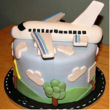 Airplane Fondant Cake
