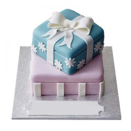 Gift Box Fondant Cake