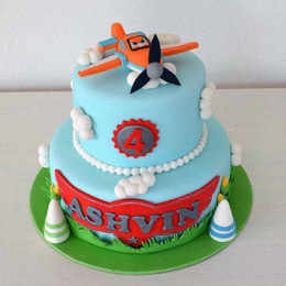 Aeronautic Two Tier Cake