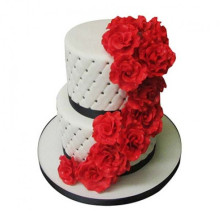 Rose Fondant Cake