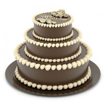3 Tier Creamy Truffle Cake