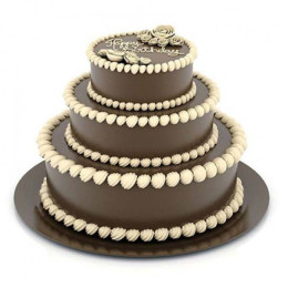 3 Tier Creamy Truffle Cake