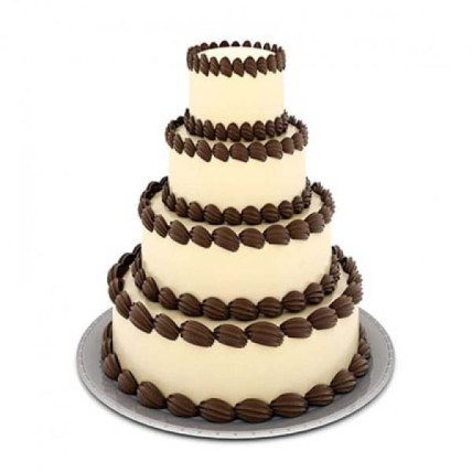 4 Tier Creame Cake