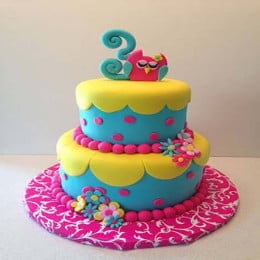 Kids Birthday Fondant Cake