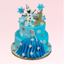 Frozen Characters Cake