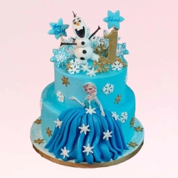Frozen Characters Cake