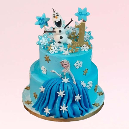 Frozen Characters Cake