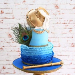 Elegant Krishna Cake