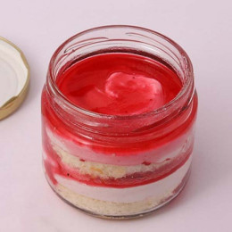 Set Of 2 Sweet Red Velvet Jar Cake