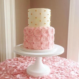 The Swirly Rosette Cake