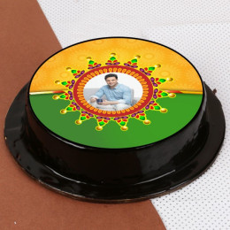 Personalize Rakhi Cake